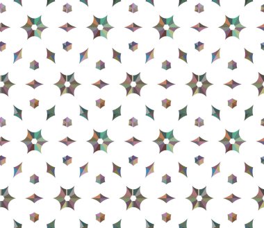 Geometrik süslemeli vektör deseni. Kusursuz tasarım dokusu 