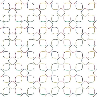 Geometrik süslemeli vektör deseni. Kusursuz tasarım dokusu