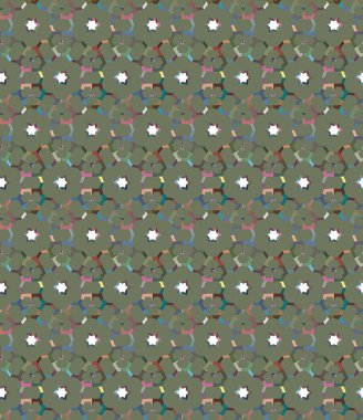 Geometrik süslemeli vektör deseni. Kusursuz tasarım dokusu 