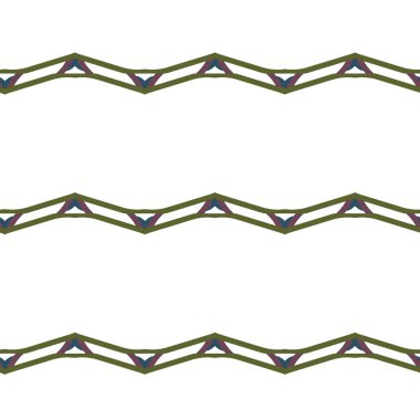 Geometrik süslemeli vektör deseni. Kusursuz tasarım dokusu 
