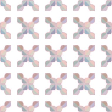 Geometrik süslemeli vektör deseni. Kusursuz tasarım dokusu