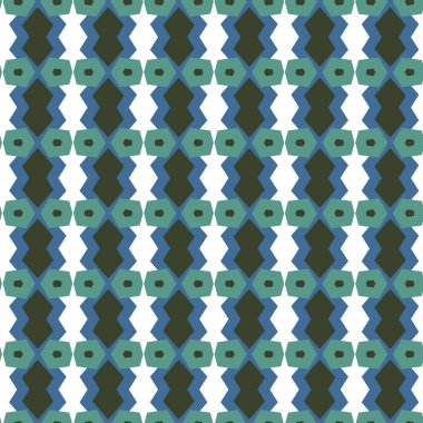 Geometrik süslemeli vektör deseni. Kusursuz tasarım dokusu 