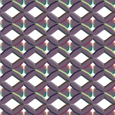 Geometrik süslemeli vektör deseni. Kusursuz tasarım dokusu 