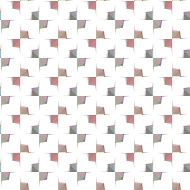 Geometrik süslemeli vektör deseni. Kusursuz tasarım dokusu 