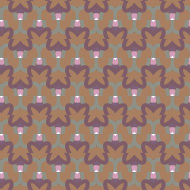 Geometrik süslemeli vektör deseni. Kusursuz tasarım dokusu 