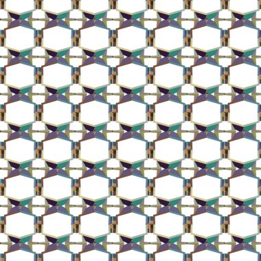 Geometrik süslemeli vektör deseni. Kusursuz tasarım dokusu