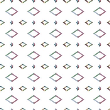 Geometrik süslemeli vektör deseni. Kusursuz tasarım dokusu 