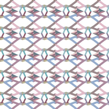 Geometrik süslemeli vektör deseni. Kusursuz tasarım dokusu 