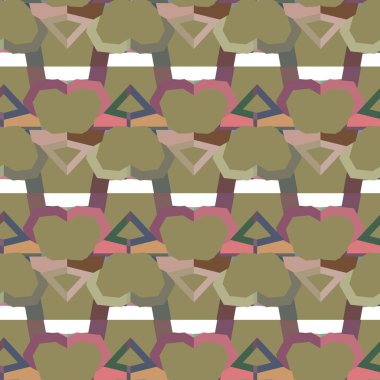 Geometrik süslemeli vektör deseni. Kusursuz tasarım dokusu 