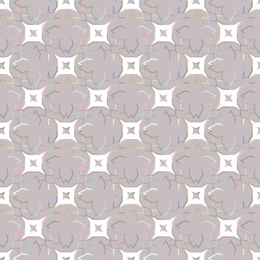 Geometrik süslemeli vektör deseni. Kusursuz tasarım dokusu 