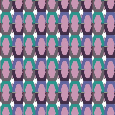 Geometrik süslemeli vektör deseni. Kusursuz tasarım dokusu