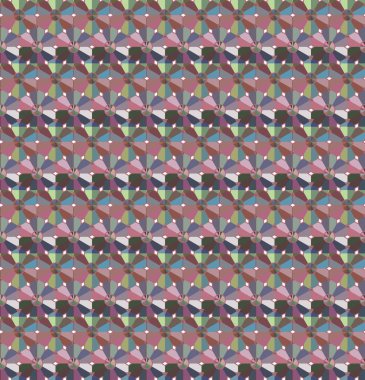 Geometrik süslemeli vektör deseni. Kusursuz tasarım dokusu 