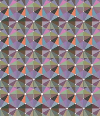 Geometrik süslemeli vektör deseni. Kusursuz tasarım dokusu