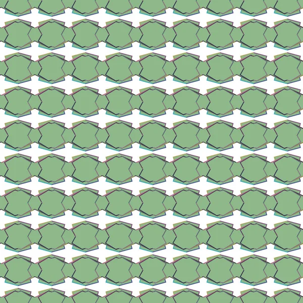 Geometrik Süslemeli Vektör Deseni Kusursuz Tasarım Dokusu — Stok Vektör