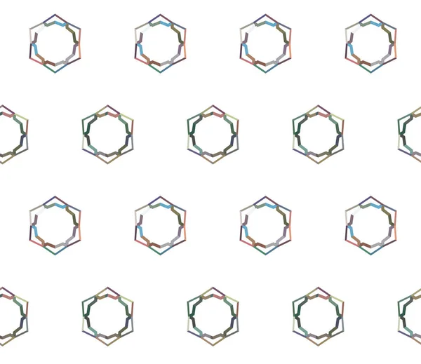 幾何学的装飾ベクトルパターン シームレスなデザインテクスチャ — ストックベクタ