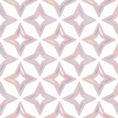 Geometrik süslemeli vektör deseni. Kusursuz tasarım dokusu 