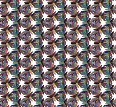 Geometrik süslemeli vektör deseni. Kusursuz tasarım dokusu 