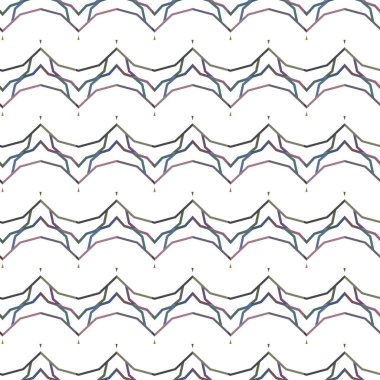 Geometrik süslemeli vektör deseni. Kusursuz tasarım dokusu 