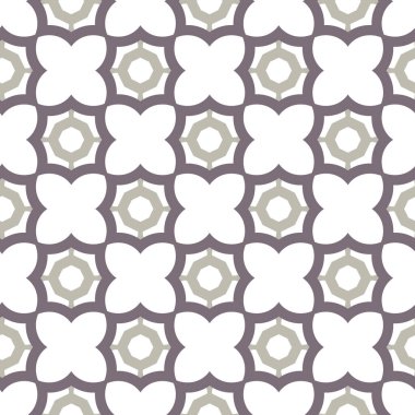 Geometrik süslemeli vektör deseni. Kusursuz tasarım dokusu 