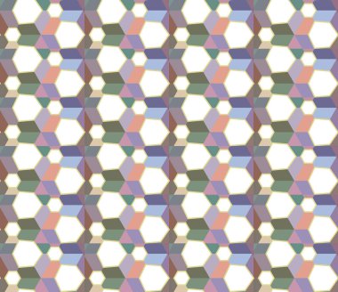 Geometrik süslemeli vektör deseni. Kusursuz tasarım dokusu 