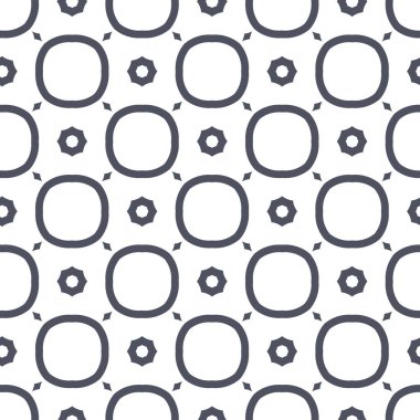 Geometrik süslemeli vektör deseni. Kusursuz tasarım dokusu 