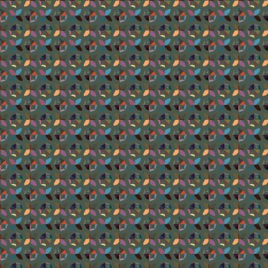 Geometrik süslemeli vektör deseni. Kusursuz tasarım dokusu 