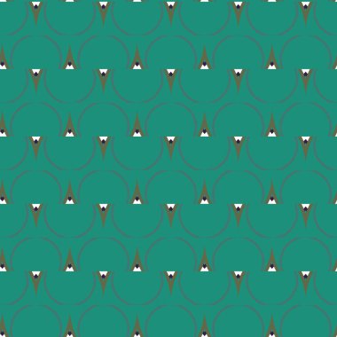 Geometrik süslemeli vektör deseni. Kusursuz tasarım dokusu