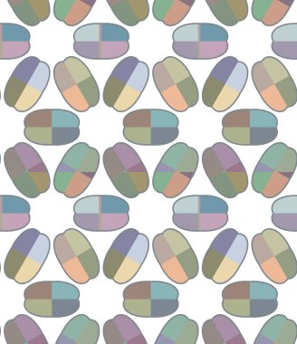 Geometrik süslemeli vektör deseni. Kusursuz tasarım dokusu 