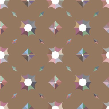 Geometrik süslemeli vektör deseni. Kusursuz tasarım dokusu 