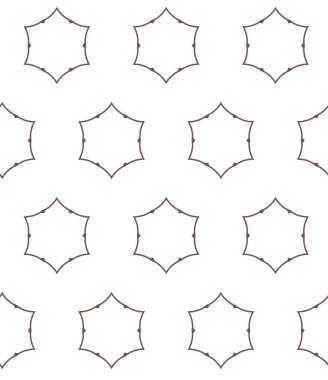 Geometrik süslemeli vektör deseni. Kusursuz tasarım dokusu 