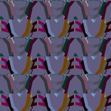 Geometrik süslemeli kusursuz desen. vektör illüstrasyonu