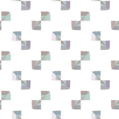 Geometrik süslemeli vektör deseni. Kusursuz tasarım dokusu
