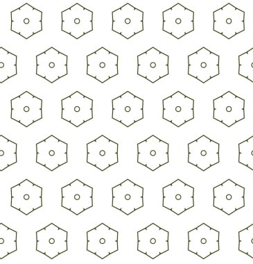 Geometrik süslemeli vektör deseni. Kusursuz tasarım dokusu 