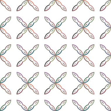 Geometrik süslemeli vektör deseni. Kusursuz tasarım dokusu 