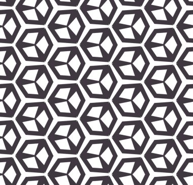 Geometrik süslemeli vektör deseni. Kusursuz tasarım dokusu 