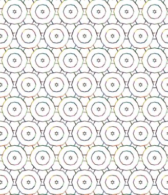 Geometrik süslemeli vektör deseni. Kusursuz tasarım dokusu 