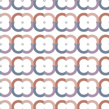 Geometrik süslemeli vektör deseni. Kusursuz tasarım dokusu 