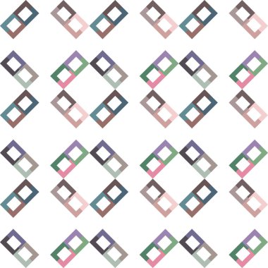 Geometrik süslemeli vektör deseni. Kusursuz tasarım dokusu