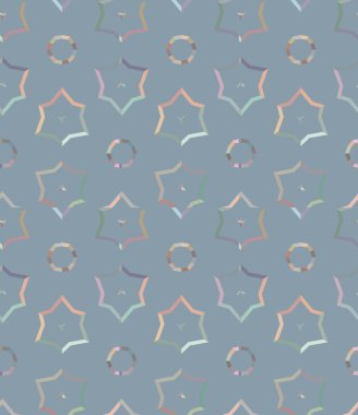 Geometrik süslemeli vektör deseni. Kusursuz tasarım dokusu 