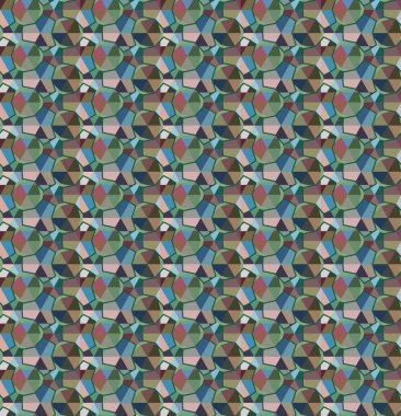 Geometrik süslemeli vektör deseni. Kusursuz tasarım dokusu