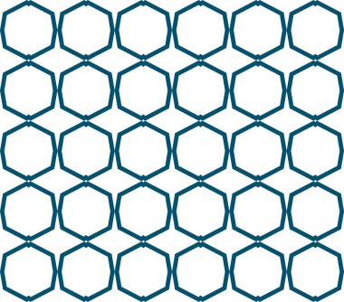 Geometrik süslemeli vektör deseni. Kusursuz tasarım dokusu
