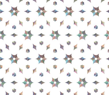 Geometrik süslemeli vektör deseni. Kusursuz tasarım dokusu 