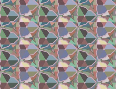 Geometrik süslemeli vektör deseni. Kusursuz tasarım dokusu