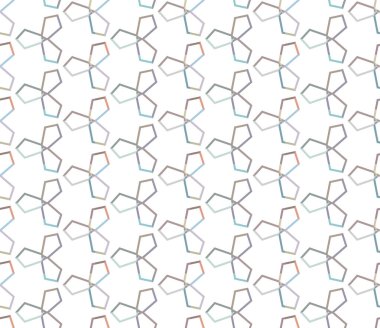 Geometrik süslemeli vektör deseni. Kusursuz tasarım dokusu