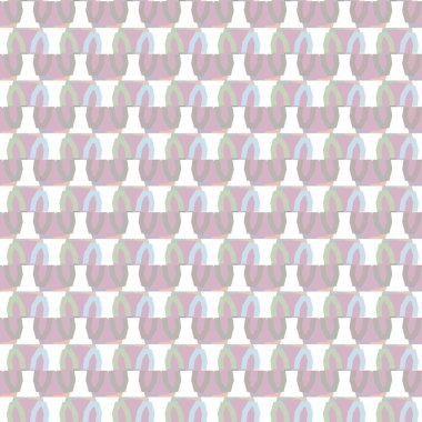 Geometrik süslemeli vektör deseni. Kusursuz tasarım dokusu 