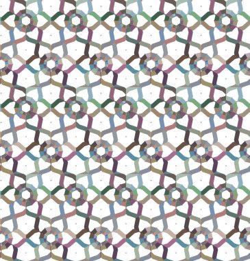 Geometrik süslemeli vektör deseni. Kusursuz tasarım dokusu
