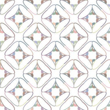 Geometrik süslemeli vektör deseni. Kusursuz tasarım dokusu