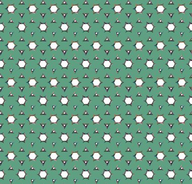 Geometrik süslemeli vektör deseni. Kusursuz tasarım dokusu 