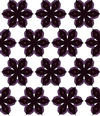 Geometrik süslemeli vektör deseni. Kusursuz tasarım dokusu 