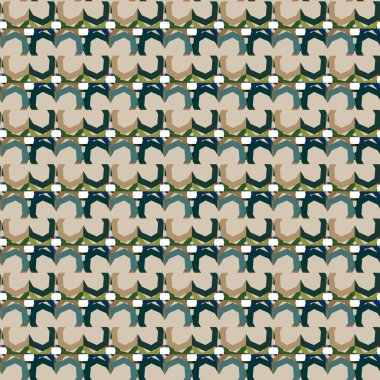 Geometrik süslemeli vektör deseni. Kusursuz tasarım dokusu 